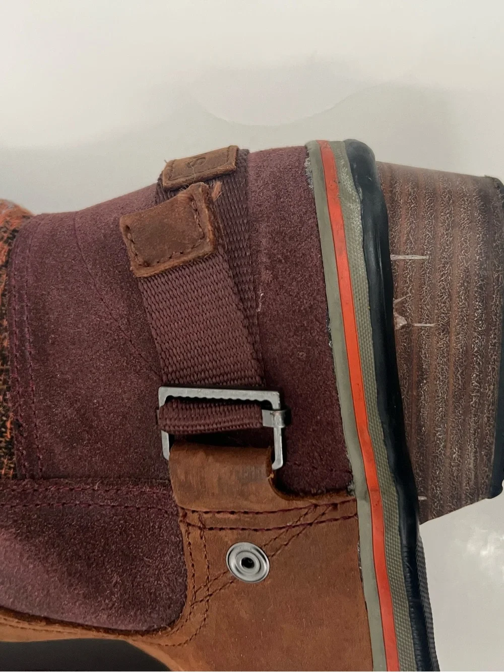 Sorel Slimshortie Madder Brown Bonfire Suede & Leather Boots